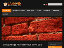 Tablet Screenshot of gamovex-handwerker.com